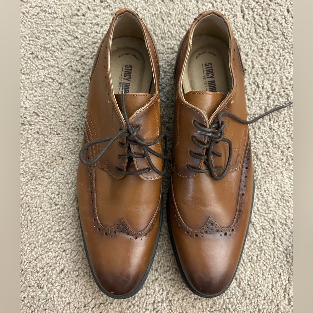 Stacy Adams Men's Brown Leather Dress Shoes